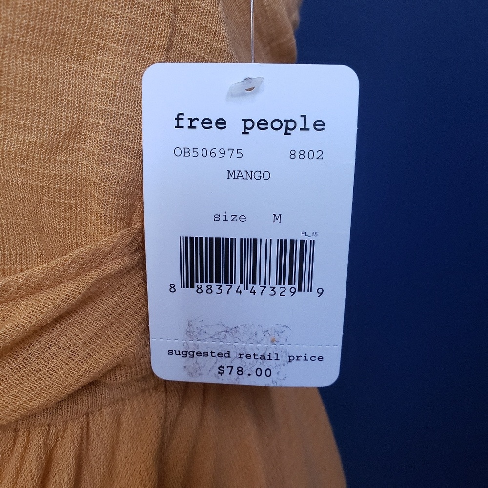 Free People Float Away Ruffle Tank NWT - Picture 3 of 6